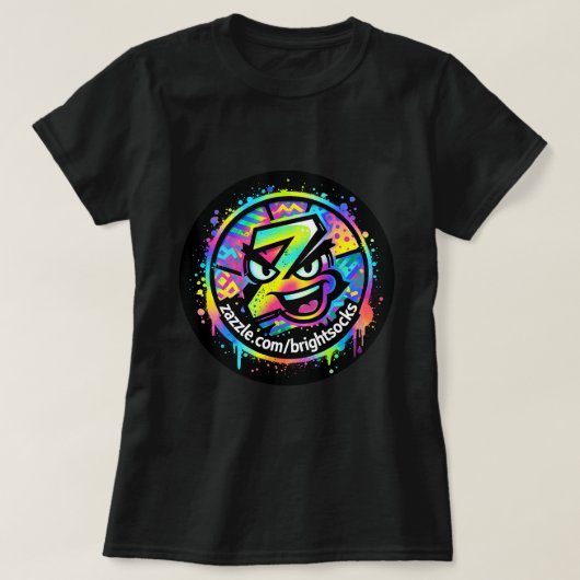 Helle Socken Z Logo T-Shirt (Design vorne)