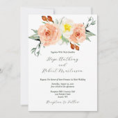 Helle Sommer-Blume Hochzeit Einladung (Vorderseite)