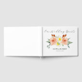 Helle Sommer-Blume Hochzeit Gästebuch (Voll)