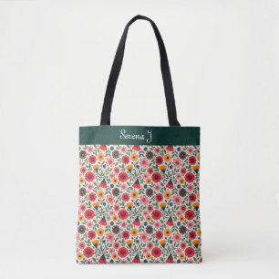Helle Sommer-Blume Tasche
