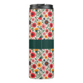 Helle Sommer-Blume Thermosbecher (Rückseite)