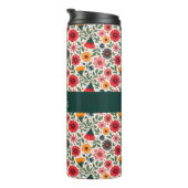 Helle Sommer-Blume Thermosbecher (Nach rechts gedreht)