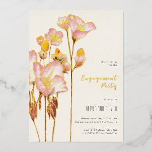 Helle Sommer-Buttercups-Engagement Party Folieneinladung