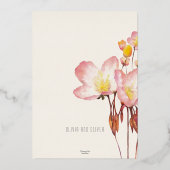 Helle Sommer-Buttercups-Engagement Party Folieneinladung (Rückseite)