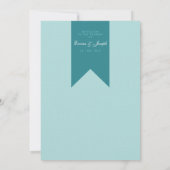 Helle Sommer farbenfrohe moderne blumenreiche Hoch Einladung (Rückseite)