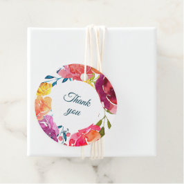 Helle Sommer farbenfrohe türkis Gastgeschenk Hochz Geschenkanhänger