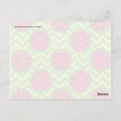 Helle Sommer-Picnic-Wassermelonen auf Green Zickza Postkarte (Rückseite)