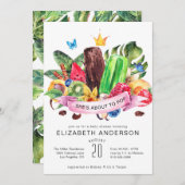 Helle Sommer Popsicle Baby Dusche Einladung (Vorne/Hinten)