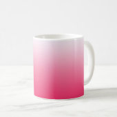Helle Sommer Rot und Weiß Gradienten Ober Kaffeetasse (VorderseiteRechts)