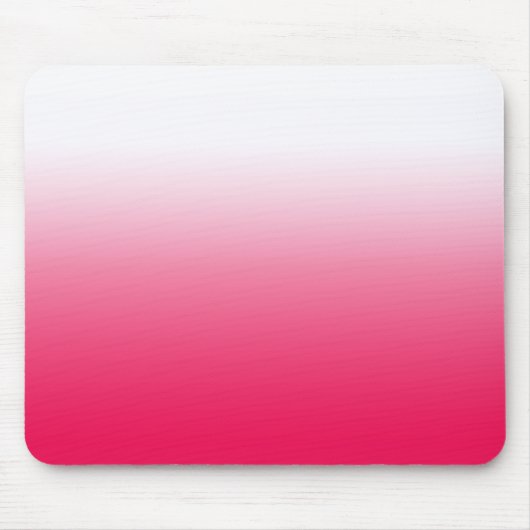 Helle Sommer Rot und Weiß Gradienten Ober Mousepad (Vorne)