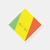 Helle Sommerfarben Hochzeit Serviette (Ecke)