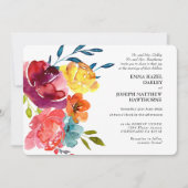 Helle Sommerhitze mit türkisfarbenem Blütenblatt H Einladung (Vorderseite)