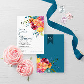 Helle Sommerhitze mit türkisfarbenem Blütenblatt H Einladung