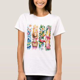 HELLE SOMMERLICHE STRANDSZENEN T-Shirt