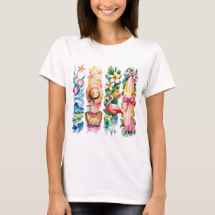 HELLE SOMMERLICHE STRANDSZENEN T-Shirt