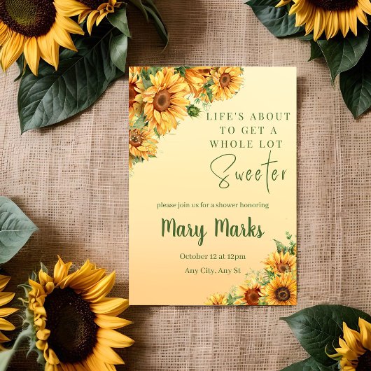 Helle Sommeruntergang Sonnenblumen Einladung