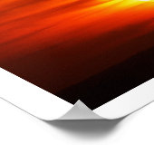 Helle Sonne bei Sonnenuntergang, Jersey Poster (Ecke)