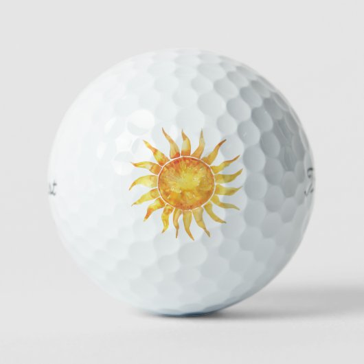 Helle Sonne Golfball (Vorderseite)