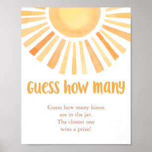 Helle Sonne Schau mal, wie viele Babydusche gespie Poster