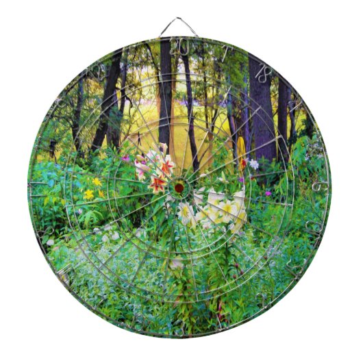 Helle Sonnenaufgänge mit Tree Lilis in meinem Rubi Dartscheibe (vorne)