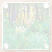 Helle Sonnenaufgänge mit Tree Lilis in meinem Rubi Glasuntersetzer (Rückseite)