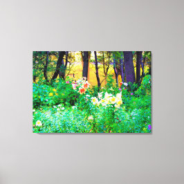 Helle Sonnenaufgänge mit Tree Lilis in meinem Rubi Leinwanddruck