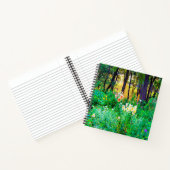 Helle Sonnenaufgänge mit Tree Lilis in meinem Rubi Notizblock (Innenseite)