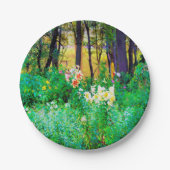 Helle Sonnenaufgänge mit Tree Lilis in meinem Rubi Pappteller (Vorderseite)