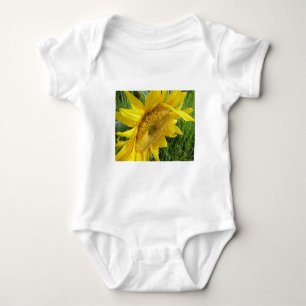 Helle Sonnenblume Baby Strampler