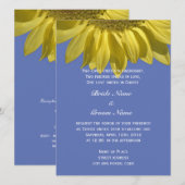 Helle Sonnenblume Blume Christliche Hochzeit Einladung (Vorne/Hinten)