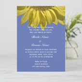 Helle Sonnenblume Blume Christliche Hochzeit Einladung (Stehend Vorderseite)