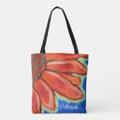 Helle Sonnenblume-BlumenTasche Tasche (Rückseite)