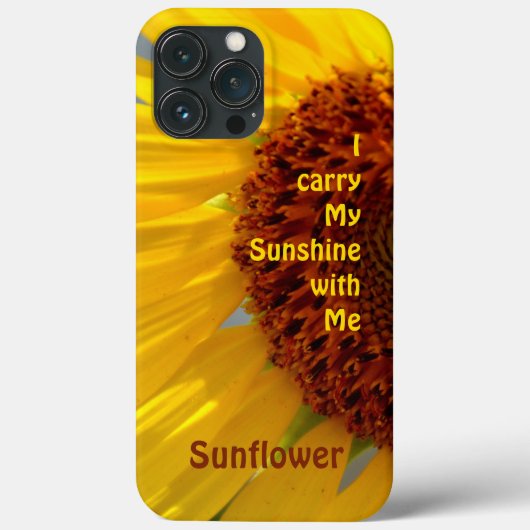 Helle Sonnenblume Botanische Blumenfotografie Cas Case-Mate iPhone Hülle (Rückseite)