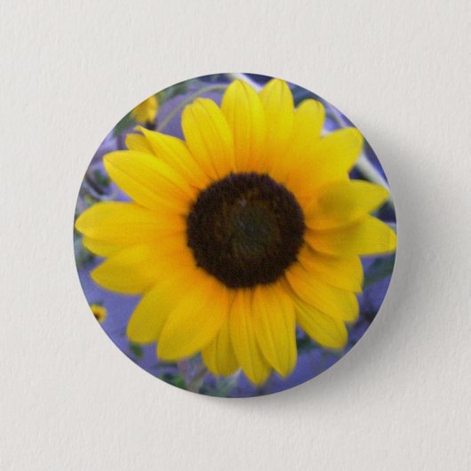 Helle Sonnenblume Button (Vorderseite)
