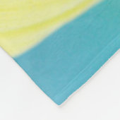 Helle Sonnenblume Fleecedecke (Ecke)