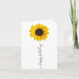Helle Sonnenblume Geburtstagsgrüßen Karte