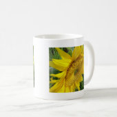 Helle Sonnenblume Kaffeetasse (VorderseiteRechts)