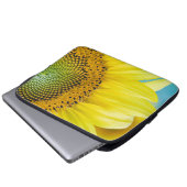 Helle Sonnenblume Laptopschutzhülle (Vorne Knopf)