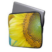 Helle Sonnenblume Laptopschutzhülle (Vorderseite Links)