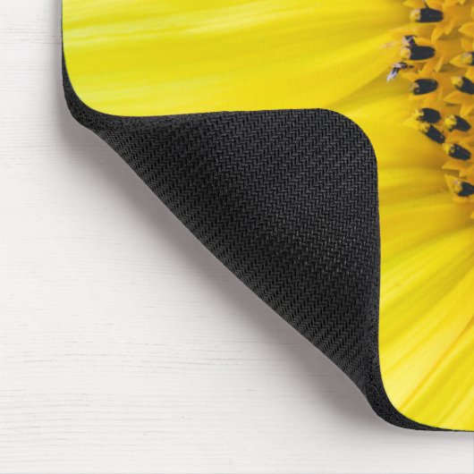 Helle Sonnenblume Mousepad (Ecke)