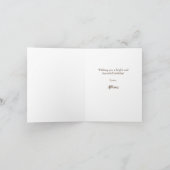 Helle Sonnenblume | Rustikale Geburtstagskarte Karte (Innenseite)