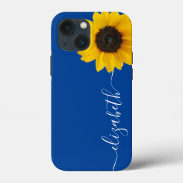 Helle Sonnenblume Script Stem Name Blue iPhone Cas Case-Mate iPhone Hülle