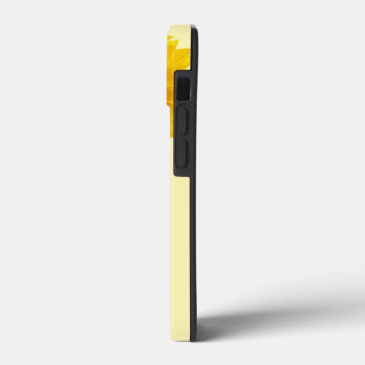 Helle Sonnenblume Script Stem Name iPhone Case (Rückseite / Links)