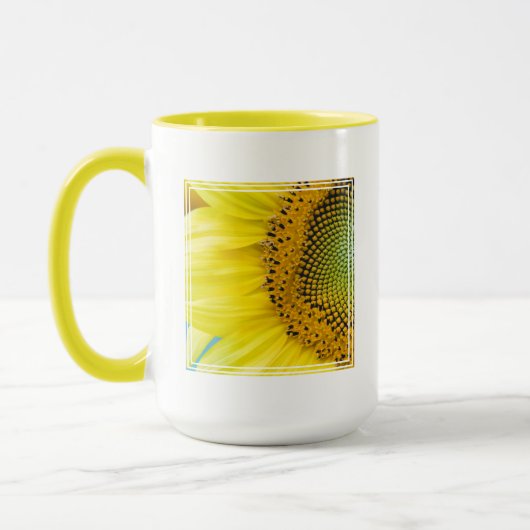 Helle Sonnenblume Tasse (Links)