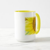 Helle Sonnenblume Tasse (VorderseiteRechts)