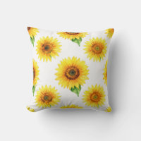 Helle Sonnenblumen-Aquarell-Nahtlos-Muster