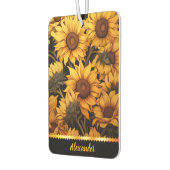 Helle Sonnenblumen in goldener Sonne Autolufterfrischer (Links)