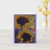 Helle Sonnenblumen Karte (Gelbe Blume)