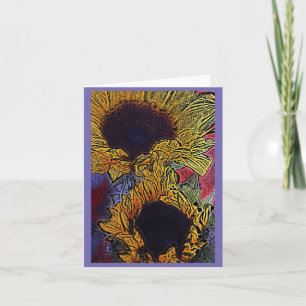 Helle Sonnenblumen Karte