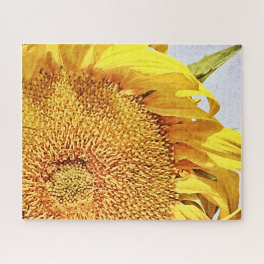 Helle Sonnenblumen Kunst, Dichtung Puzzle (Horizontal)